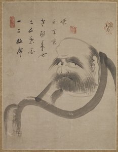 Bodhidharma ، c.1645 (حبر على ورق) بواسطة إيكون فوجاي إيكون فوجاي
